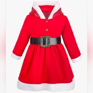 Red Santa Dress with Black Belt